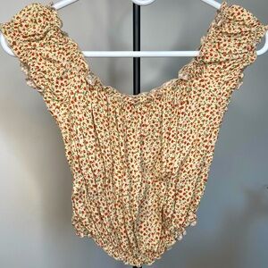 Off the shoulder crop top